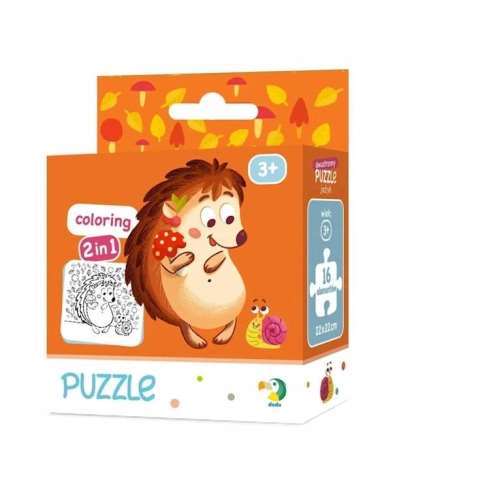 Puzzle Kolorowanka Jeżyk 300119